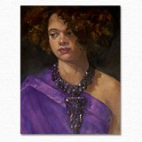 Purple Necklace
Oil on board